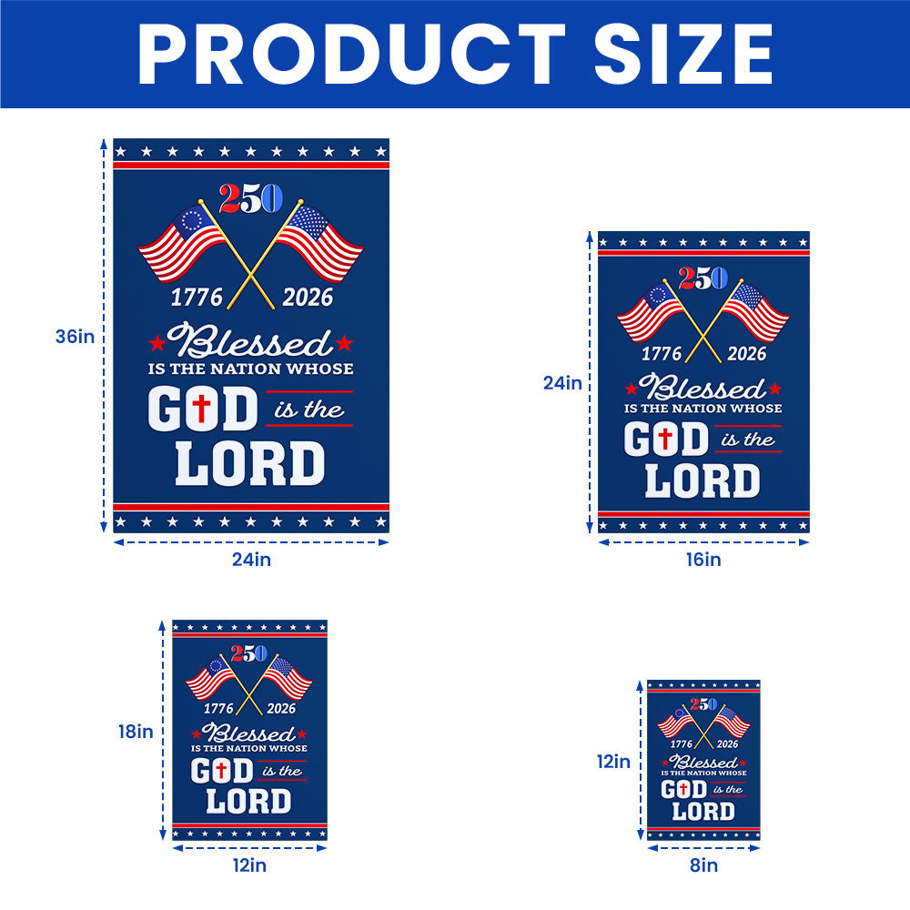 Patriotic 250 Years of Christian Canvas Wall Art with Painting American Flag