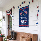 Patriotic 250 Years of Christian Canvas Wall Art with Painting American Flag