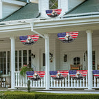 Patriotic American One Nation Under God Flag, 250 Years of Blessing Fan Flag