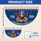Patriotic American Flag, 250 Years of Freedom 1776 2026 Fan Flag