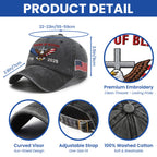 250 Years of Blessing Washed Cap, 1776 2026 Eagle Cross Embroidered Cap
