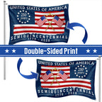 America 250th Anniversary We The People Flag, Betsy Ross 1776 2026 Grommet Flag