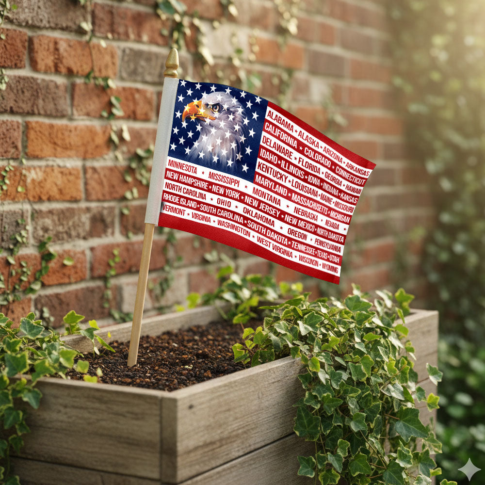 United States of America Handheld Flag, Patriotic Flag for 250th Anniversary