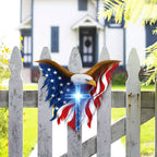 Patriotic Christian Eagle Cross Hanging Metal Sign, 250 Years Wall Art Decor