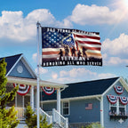 250 Years of Freedom American Flag, Honoring All Who Served Veterans Grommet Flag