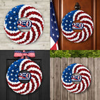 America 250th Anniversary Wreath, 1776 2026 Patriotic Front Door Decor