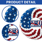 America 250th Anniversary Wreath, 1776 2026 Patriotic Front Door Decor