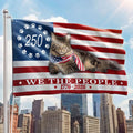 Flagwix Patriotic Cat Flag, 250 Years Maine Coon Cat 1776 2026 Grommet Flag