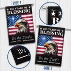 Patriotic 250 Years of Blessing Flag, We The People 1776 2026 American Flag Outdoor Decor