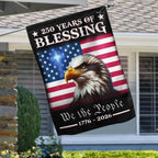 Patriotic 250 Years of Blessing Flag, We The People 1776 2026 American Flag Outdoor Decor