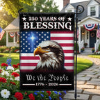 Patriotic 250 Years of Blessing Flag, We The People 1776 2026 American Flag Outdoor Decor