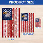 Patriotic American Flag, 50 States of America Flag for 250 Years Decor