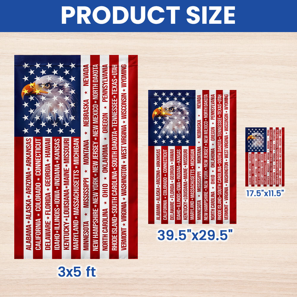 Patriotic American Flag, 50 States of America Flag for 250 Years Decor