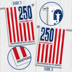 250th Anniversary Semiquincentennial Flag, United States 1776 2026 Patriotic Decor