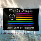 250 Years of Freedom LGBT Pride, We The People Means Everyone 1776 2026 Grommet Flag