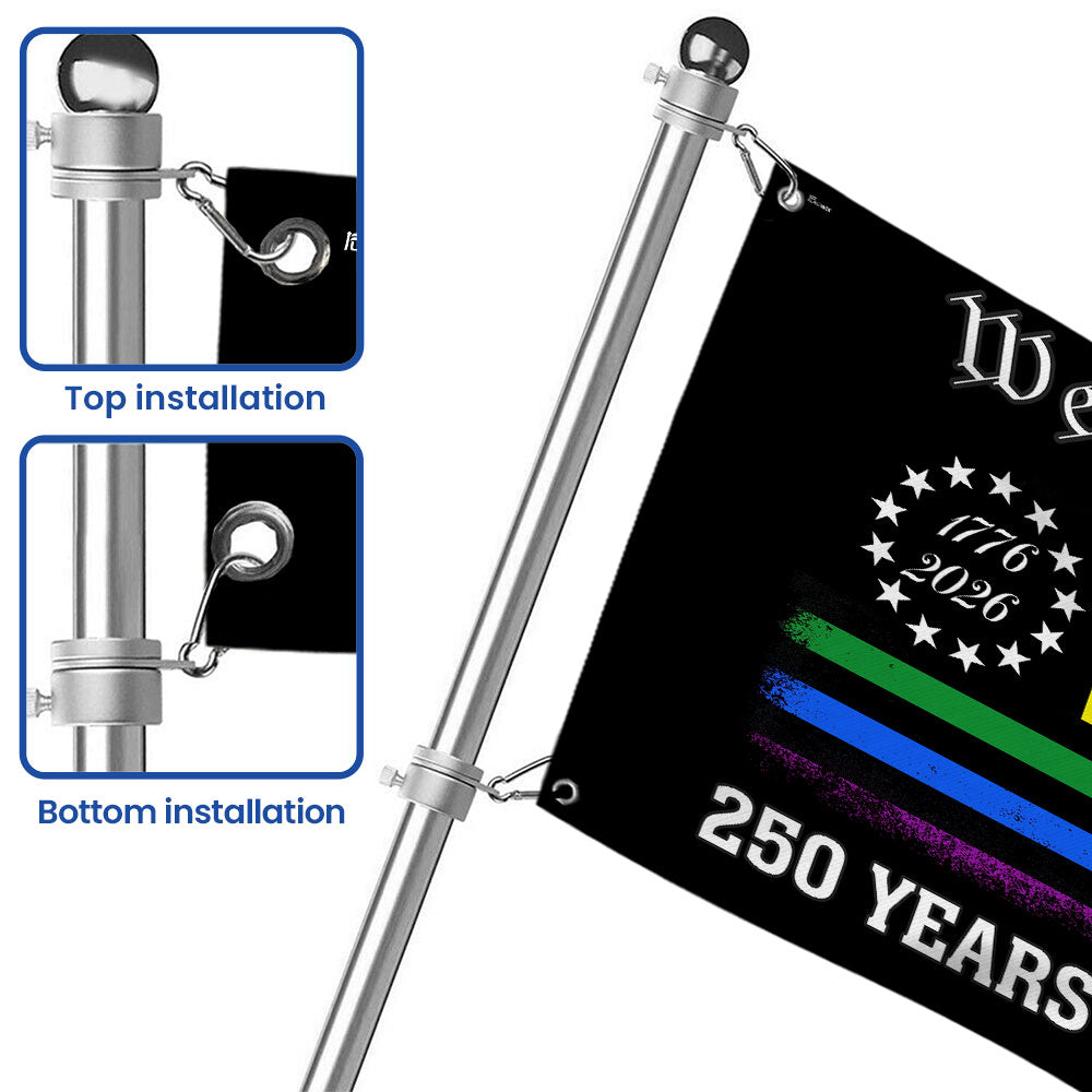 250 Years of Freedom LGBT Pride, We The People Means Everyone 1776 2026 Grommet Flag