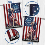 Patriotic Labrador Retriever American Flag, 250 Years of Freedom Dog Flag