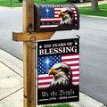 Patriotic 250 Years of Blessing, 1776 2026 American Flag Mailbox Cover