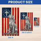 Patriotic Labrador Retriever Garden Flag, 250 Years of Blessings Betsy Ross Flag Decor