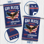 Patriotic Christ 250th Anniversary American Flag, God Bless 1776–2026 Flag