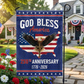 Patriotic Christ 250th Anniversary American Flag, God Bless 1776–2026 Flag