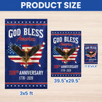 Patriotic Christ 250th Anniversary American Flag, God Bless 1776–2026 Flag