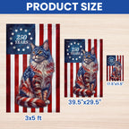 Flagwix Patriotic Cat Garden Flag, 250 Years Maine Coon Cat Betsy Ross Flag Decor