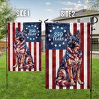 Flagwix Patriotic Dog Garden Flag, 250 Years German Shepherd Betsy Ross Flag Decor