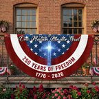 One Nation Under God American Flag, 250 Years of Freedom Stars And Stripes Flag Decor