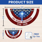 One Nation Under God American Flag, 250 Years of Freedom Stars And Stripes Flag Decor