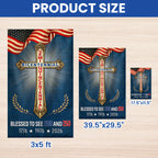 Blessed to see 200 and 250 Christian Garden Flag, Bicentennial Semiquincentennial Patriotic Flag Decor