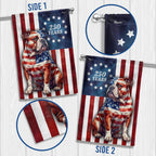 Betsy Ross Bulldog Patriotic Flag for 250 Years of America Anniversary