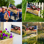 Patriotic Christian 250 Years Flag, God Bless America Handheld Flag Decor