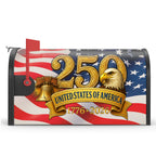 250 Years United States of America Flag Patriotic Mailbox Cover