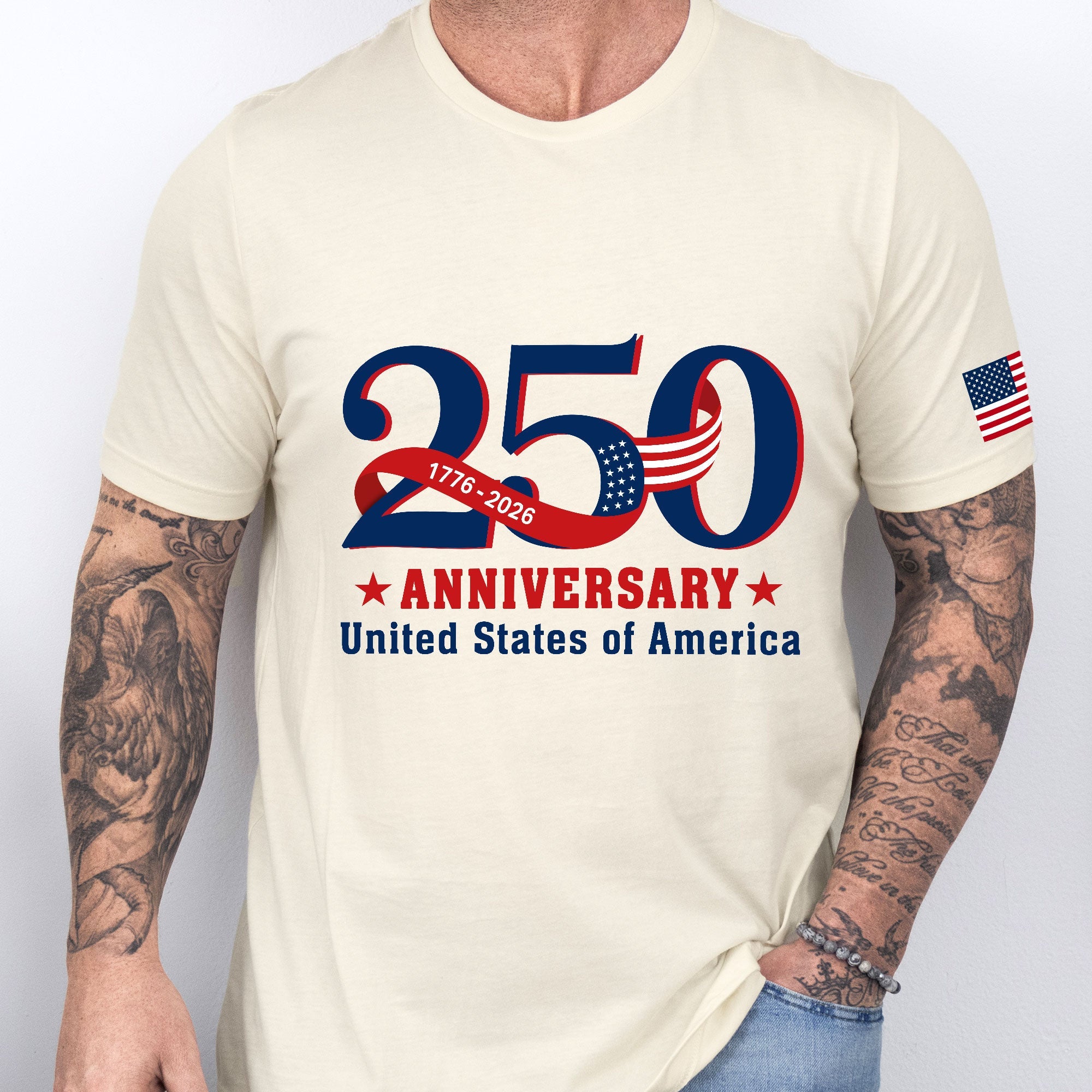Patriotic 250 Years T-shirt, United States of America 1776 2026 Tee
