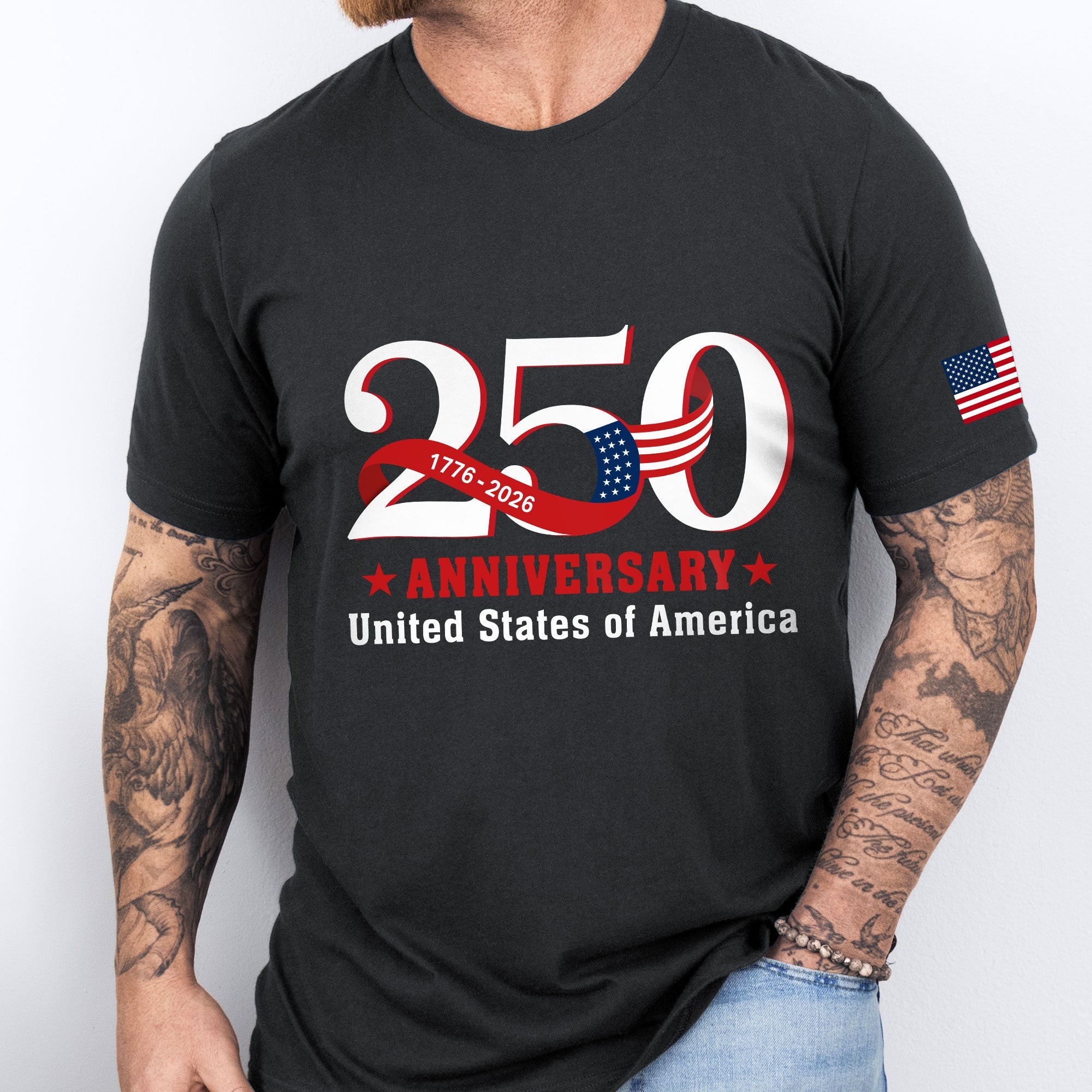 Patriotic 250 Years T-shirt, United States of America 1776 2026 Tee