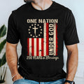 One Nation Under God Christian T-shirt, 250 Years of Blessing 1776 2026 Patriotic Tee