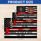 Patriotic Firefighter Cross Grommet Flag, Honoring 250 Years American Flag