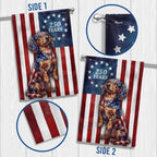 Patriotic American Dog Garden Flag, 250 Years Dachshund Dog Flag Decor
