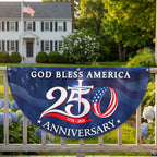 Patriotic God Bless America 1776 2026 Flag, 250 Years Fan Flag Decor