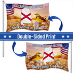 America 250th Alabama State Grommet Flag, Sweet Home Alabama 1776 2026 Decor