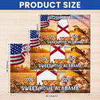 America 250th Alabama State Grommet Flag, Sweet Home Alabama 1776 2026 Decor