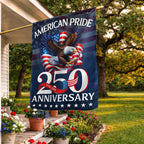 American Pride Flag, Patriotic 250th Anniversary Eagle 1776–2026 Flag Decor