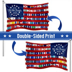 American Flag for 250th Anniversary, We The People 50 States Flag, 1776 2026 Grommet Flag