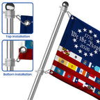 American Flag for 250th Anniversary, We The People 50 States Flag, 1776 2026 Grommet Flag