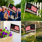 250 Years of Freedom Bennington Flag Parade, We The People 76 Handheld Flag for Decor