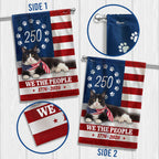 Patriotic American Cat Garden Flag, 250 Years We The People 1776 2026 Flag Decor
