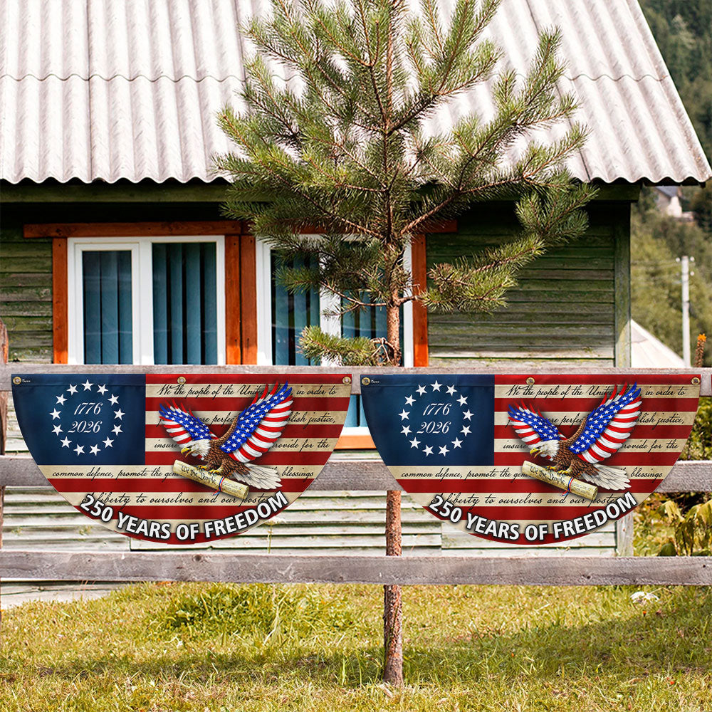 250 Years of Freedom Flag, We The People Patriotic 1776 2026 Fan Flag