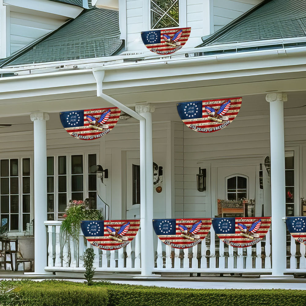 250 Years of Freedom Flag, We The People Patriotic 1776 2026 Fan Flag