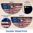 250 Years of Blessing 1776 2026 Fan Flag, God Family Country Patriotic Flag Decor
